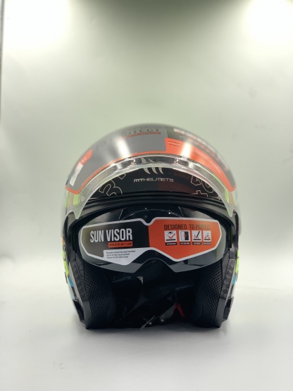 MT Helmet Thunder 3 SV Jet Braap A3 Gloss Flour Yellow (ECE CERTIFIED)